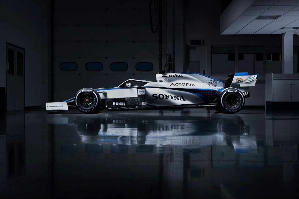De nieuwe FW43 livery
